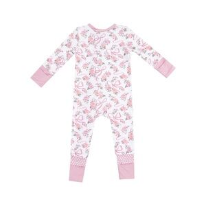 Angel Dear Pink Floral Kids Footie